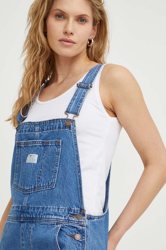 Levi's salopete din denim VINTAGE OVERALL bleumarin 85315