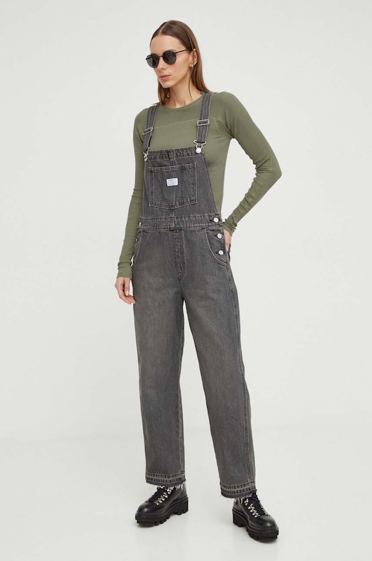 Îmbrăcăminte Levi's salopete din denim VINTAGE OVERALL 85315 gri