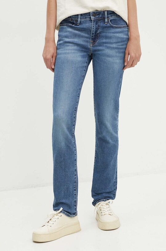 Levi's jeansy 712 SLIM WELT POCKET Planet friendly niebieski A6199