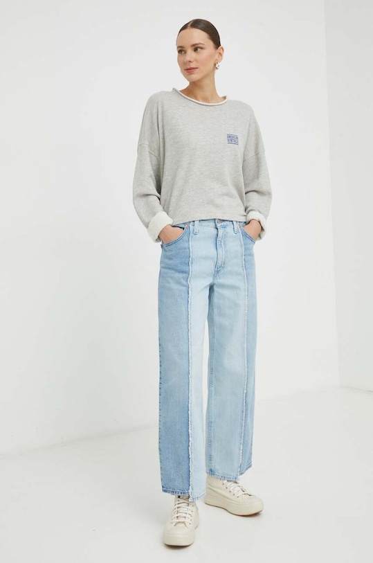 Levi's jeansy BAGGY CROP A7463 niebieski SS24