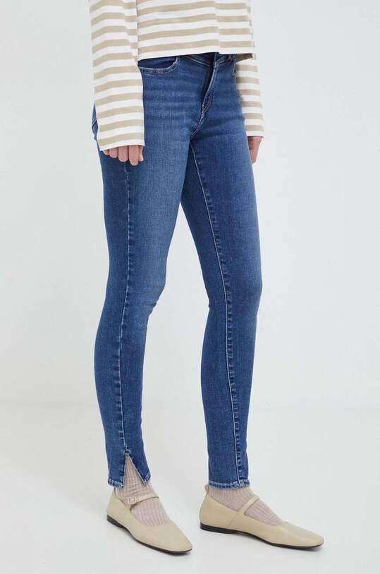 Levi's jeansi 720 SUPER SKINNY Planet friendly bleumarin A7514