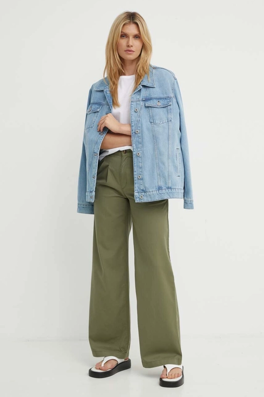 Levi's pantaloni PLEATED WIDELEG A7535 verde SS24