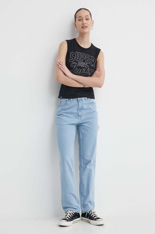 Dickies jeansi ELLENDALE DENIM DK0A4XEK albastru SS24