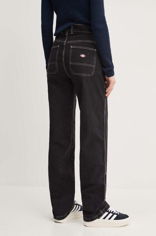 Odzież Dickies jeansy MADISON DOUBLE KNEE DENIM W DK0A4YGL czarny