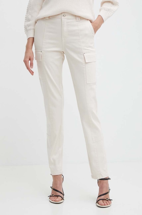 Παντελόνι Morgan PACAR PACAR ψηλή μπεζ PACAR.ALBATRE