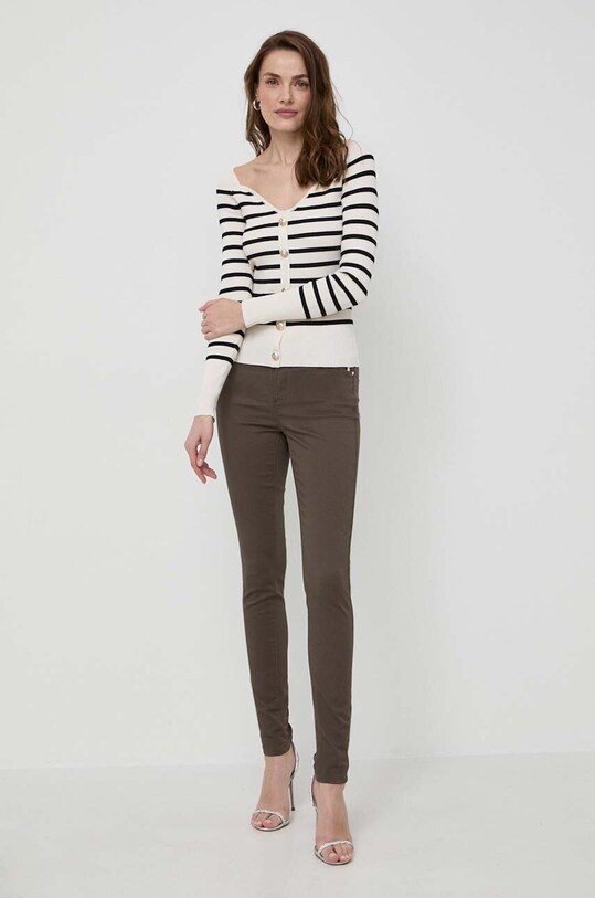 Morgan jeansi PALOU.ORGANIC verde SS24