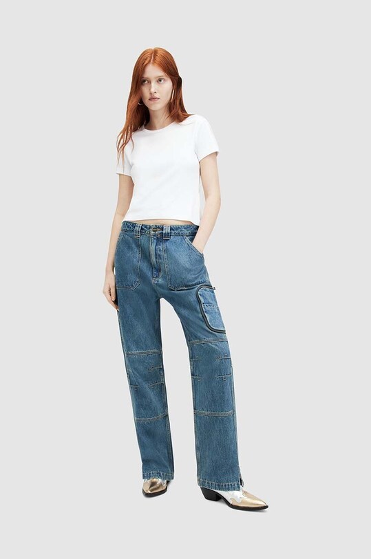 AllSaints jeansi FLORENCE Planet friendly turcoaz WE526Z