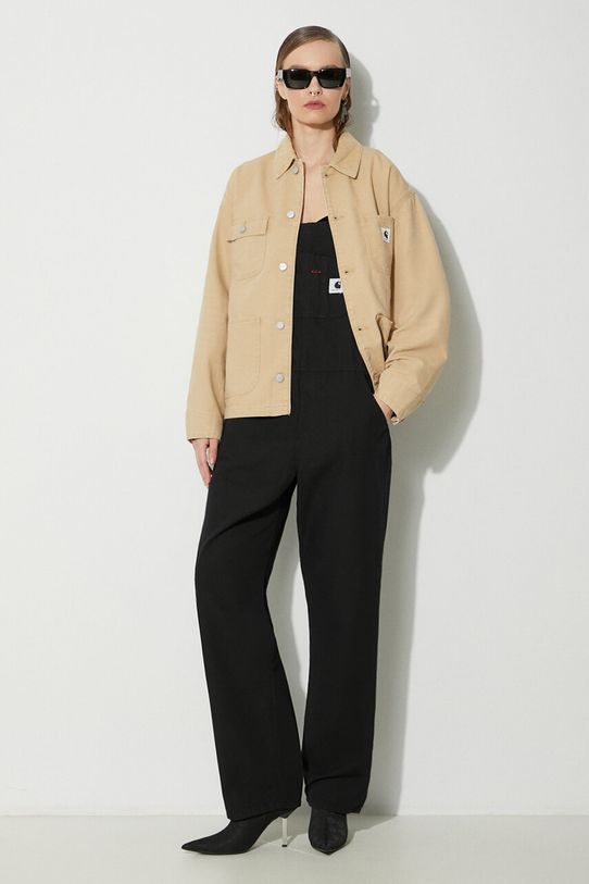Джинсовий комбінезон Carhartt WIP Bib Overall Straight I032965.8902 чорний SS24