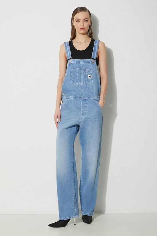 Carhartt WIP salopette di jeans Bib Overall Straight