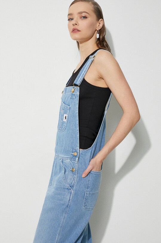 Джинсовий комбінезон Carhartt WIP Bib Overall Straight блакитний I033018.01ZO