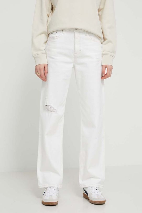 Tommy Jeans jeansy Planet friendly biały DW0DW17577