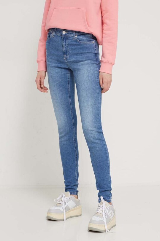 Džíny Tommy Jeans Nora Planet friendly modrá DW0DW17568