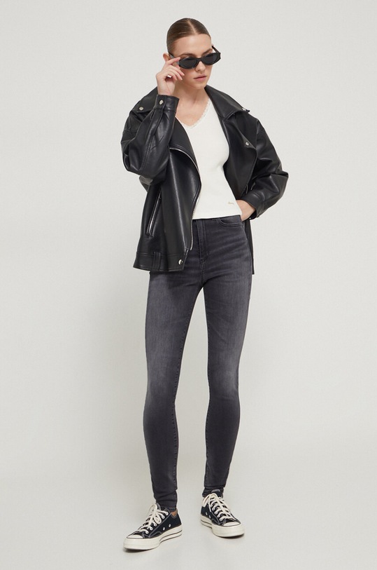 Tommy Jeans jeansy Sylvia DW0DW17593 szary SS24