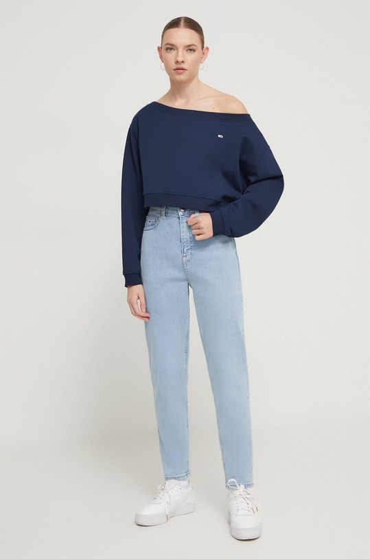 Rifle Tommy Jeans Mom DW0DW17627 modrá SS24