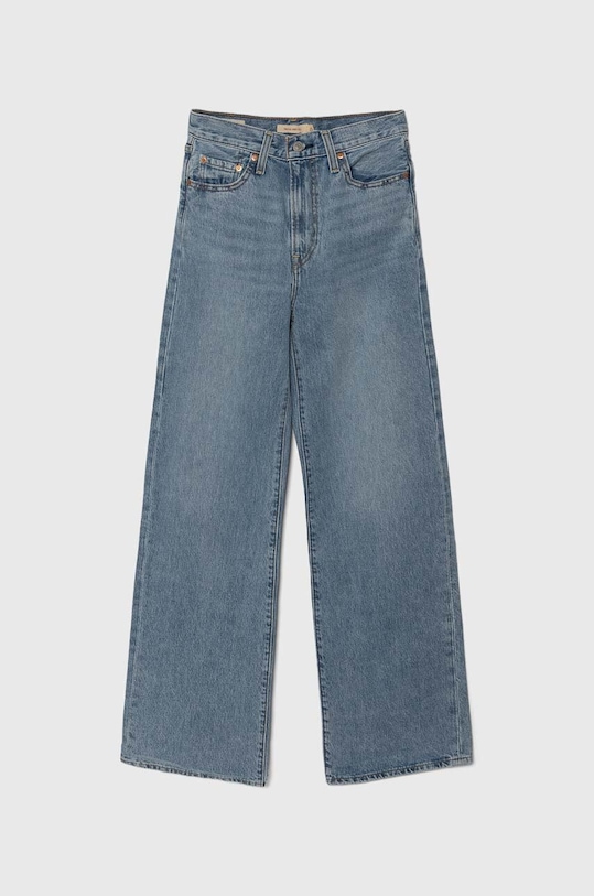 Levi's jeansy RIBCAGE WIDE LEG Planet friendly niebieski A6081