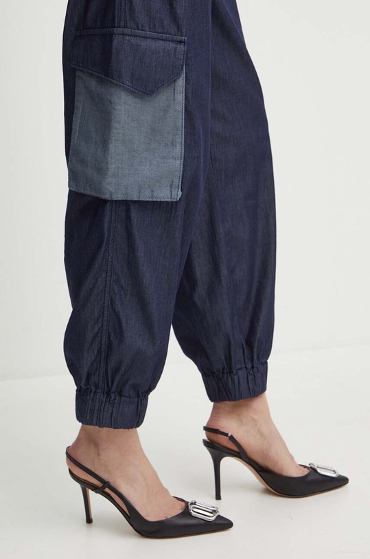 MAX&Co. pantaloni de bumbac bleumarin 2416181053200