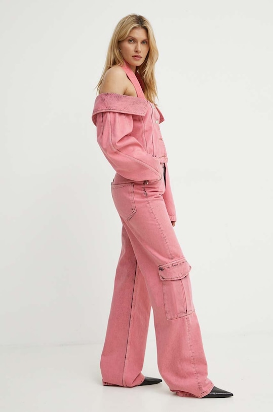 K+LUSHA jeansy KLEPINETDF131KLW11 różowy SS24