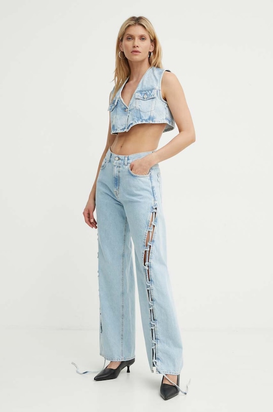 Джинсовий жилет K+LUSHA блакитний KLGAIADF129KLW06