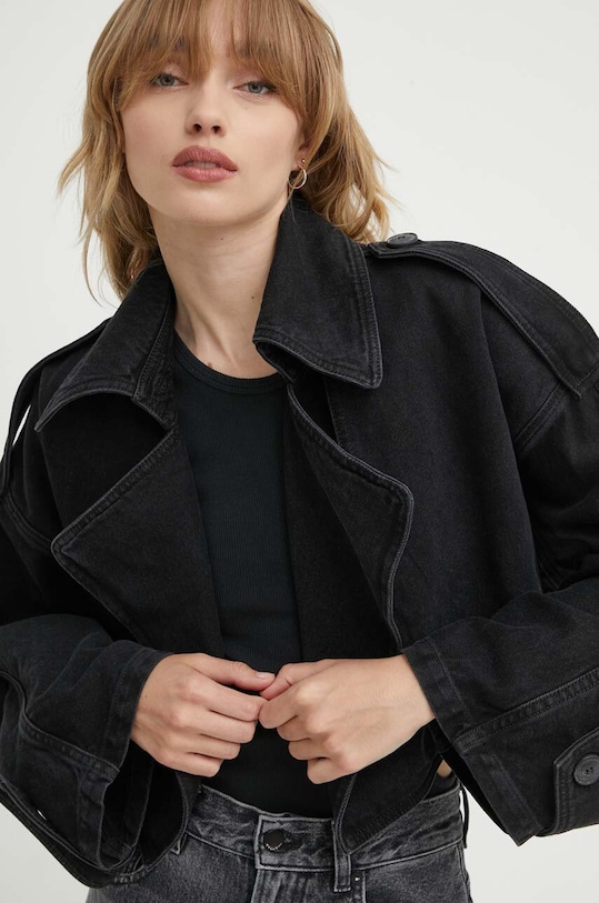 Rifľová bunda K+LUSHA čierna KLOLIMPIDF131KLW13