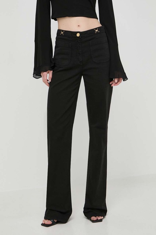 Traperice Elisabetta Franchi crna PJ54N41E2.NORBLIN