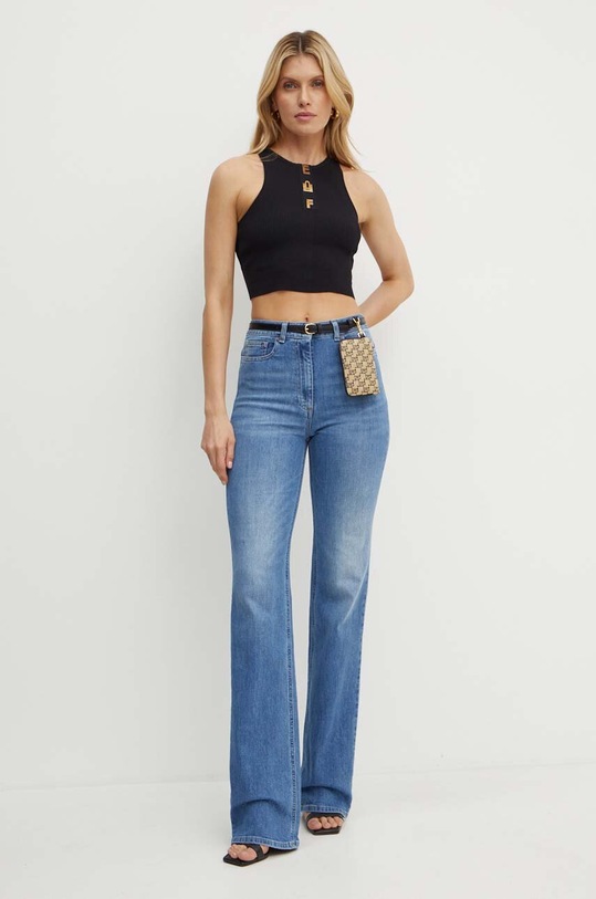 Elisabetta Franchi jeansi PJ55I42E2.NORBLIN albastru SS24