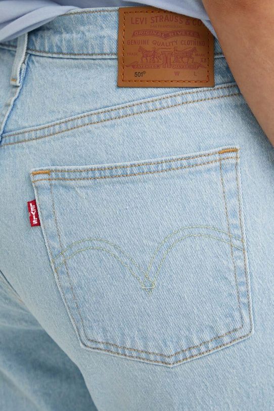 Levi's jeansy 501 CROP niebieski 36200.0326