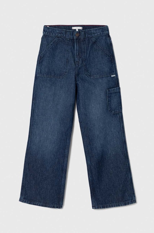 Tommy Hilfiger jeansy dziecięce z regulacją granatowy KG0KG07730.PPYH