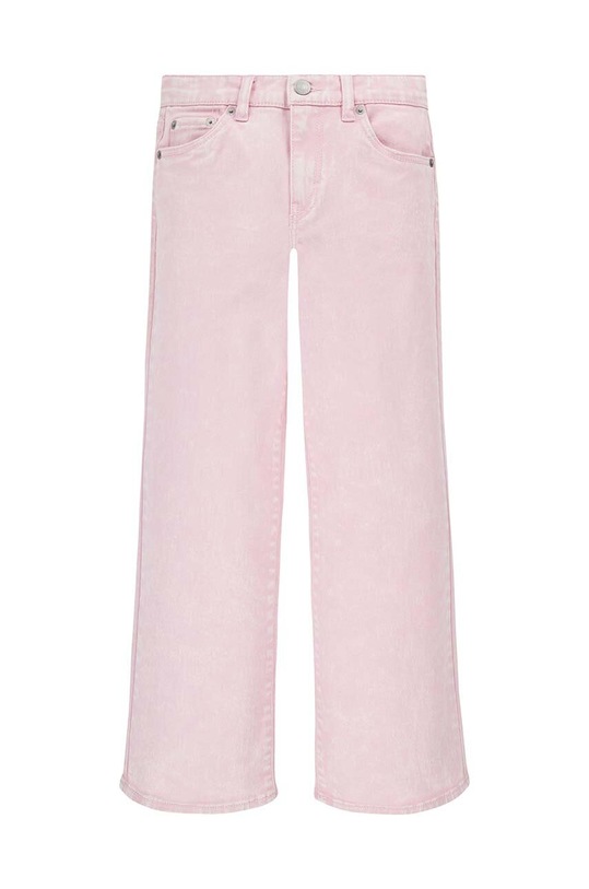 Levi's jeansy dziecięce z regulacją różowy 4EK420