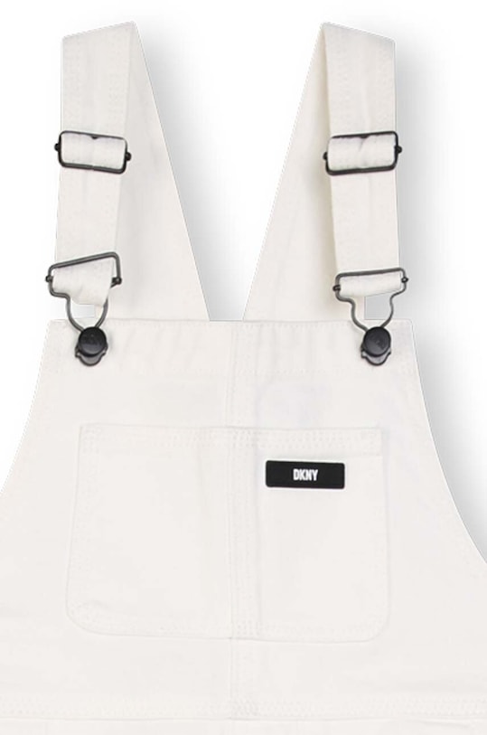 Dkny ogrodniczki jeansowe dziecięce biały D60063.162.174