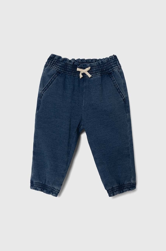 United Colors of Benetton spodnie dresowe niemowlęce z elastanem niebieski 4BAYAF010.W.Seasonal