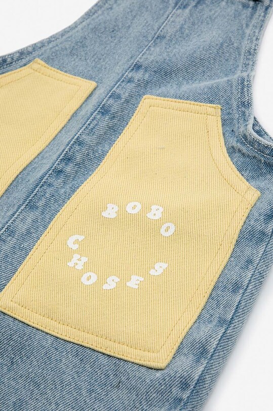 Bobo Choses salopete din denim pentru copii albastru 124AB098