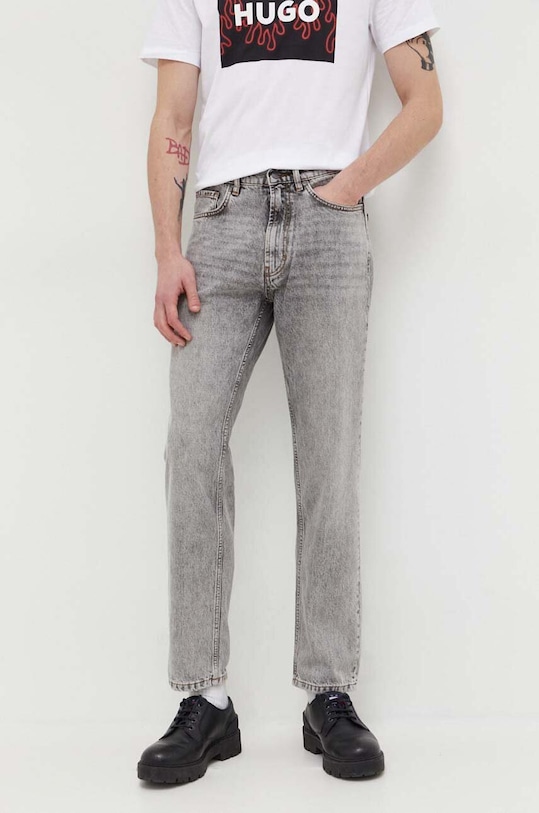 HUGO jeansy szary 50507470