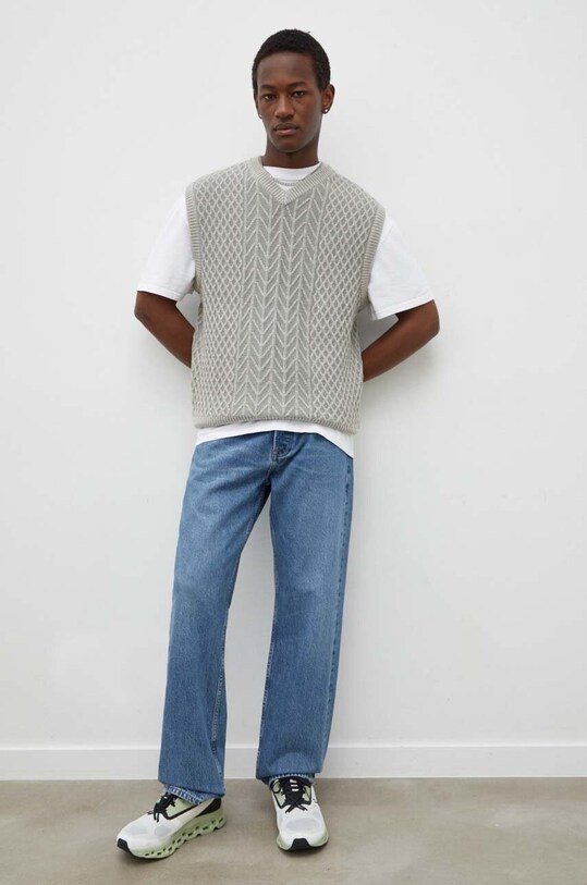 Samsoe Samsoe jeansi Eddie M23400069 albastru SS24