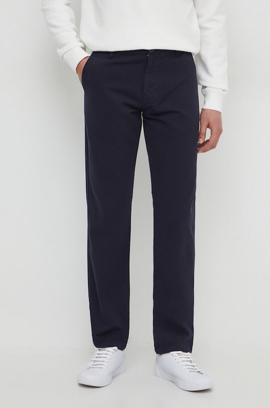 Guess pantaloni tessuto blu navy M4RB16.WFYRB