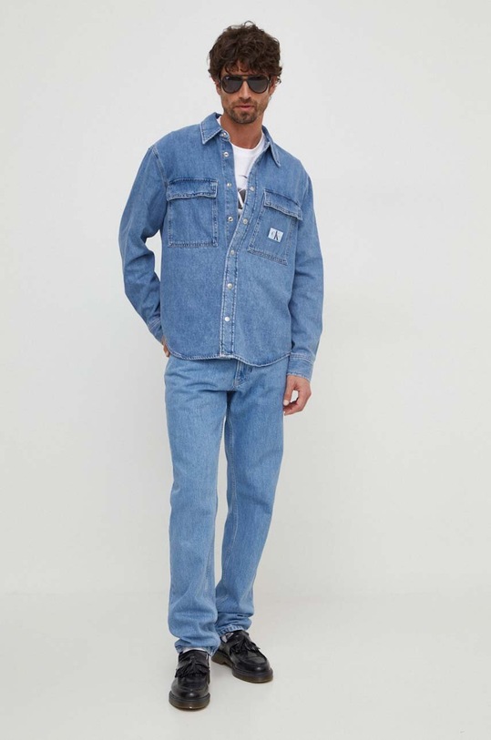 Calvin Klein Jeans jeansy Authentic J30J324568 niebieski SS24