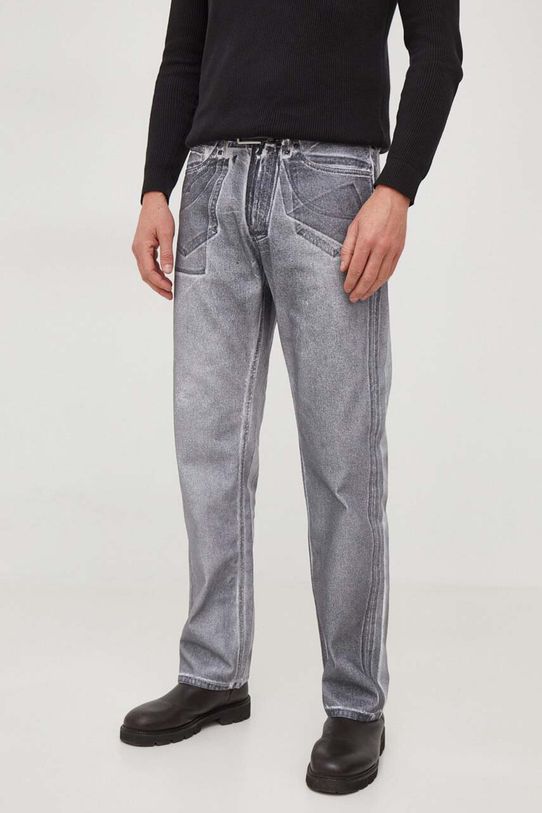 Calvin Klein Jeans jeansy 90's Straight J30J324588 szary SS24