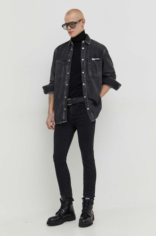 Karl Lagerfeld Jeans farmer 240D1101 fekete SS24