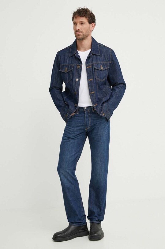 Levi's jeansy 501 00501 granatowy AW24