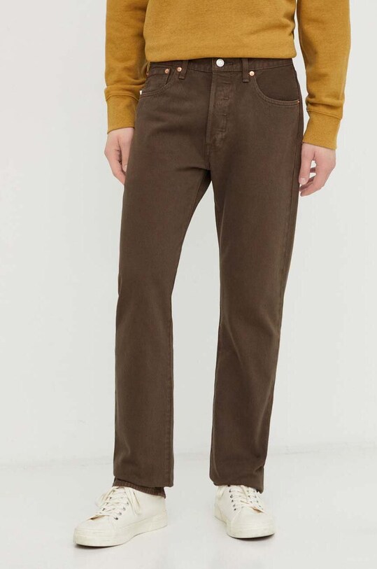 Levi's jeansy 501 brązowy 00501