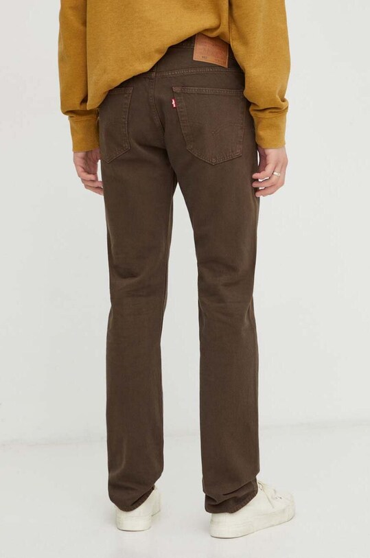 Odzież Levi's jeansy 501 00501 brązowy