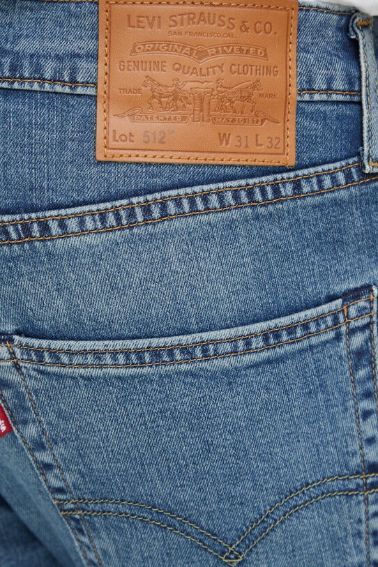Levi's jeansy 512 SLIM niebieski 28833