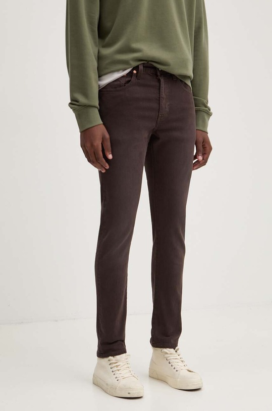 Levi's jeansy 512 SLIM brązowy 28833