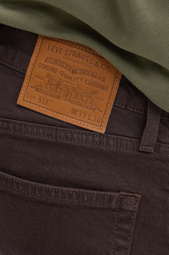 Levi's jeansy 512 SLIM brązowy 28833