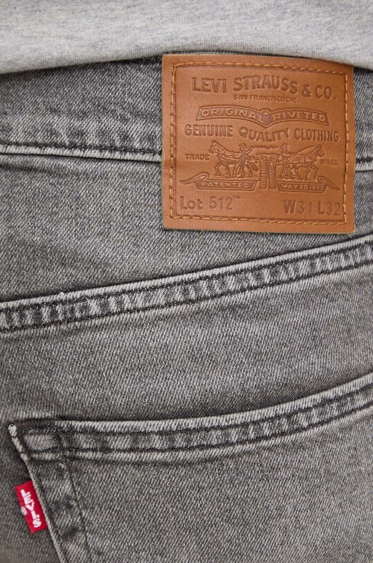 Levi's jeansy 512 SLIM szary 28833