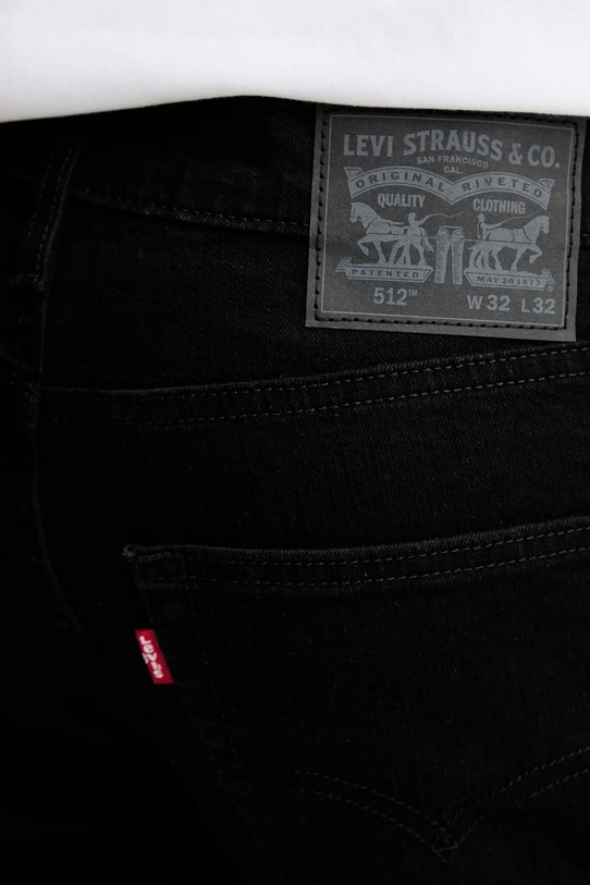 Levi's jeansy 512 SLIM czarny 28833