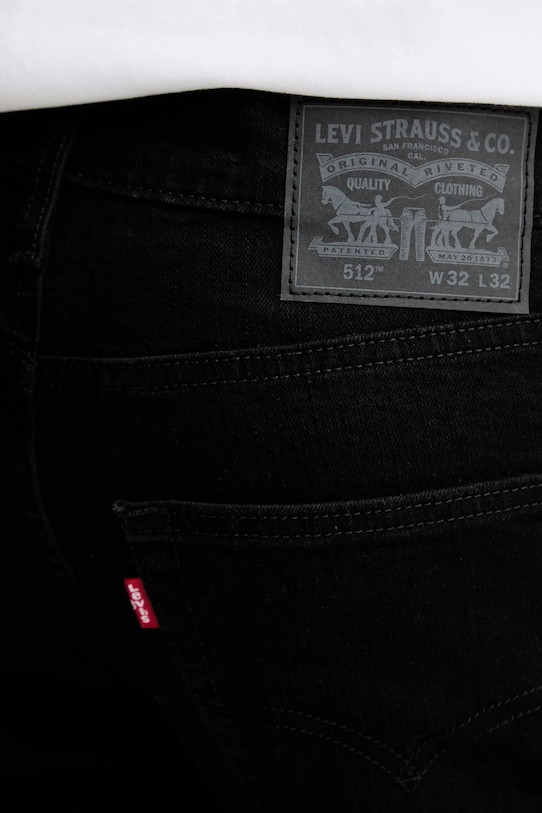 Levi's jeansy 512 SLIM czarny 28833