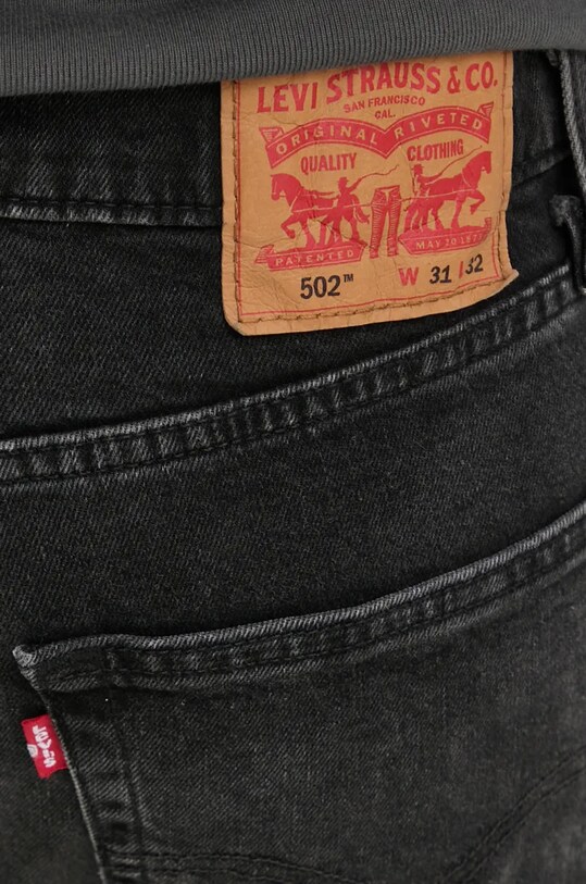 Levi's jeansy 502 TAPER czarny 29507