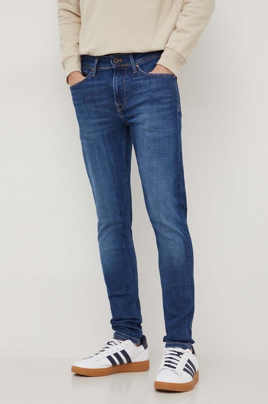 Odzież Pepe Jeans jeansy SKINNY JEANS PM207387CT0 granatowy