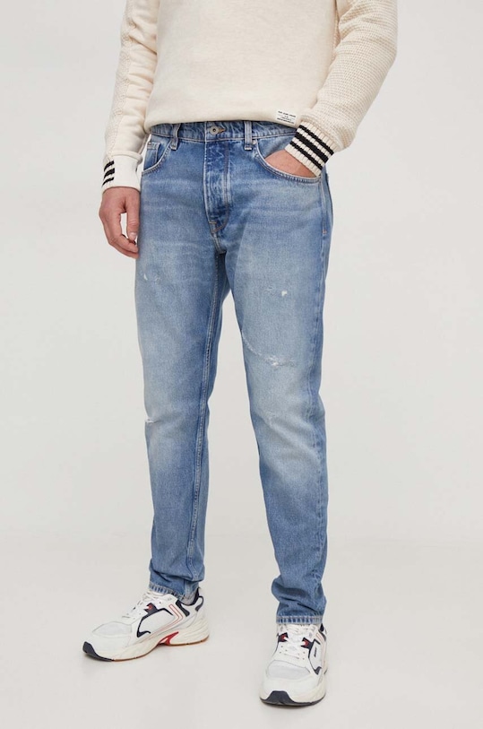 Pepe Jeans jeansy TAPERED JEANS niebieski PM207392RH1
