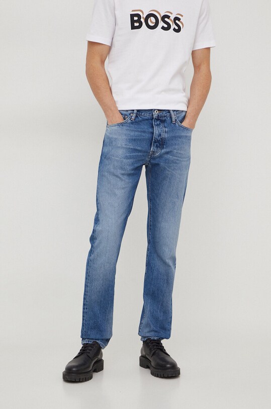 Pepe Jeans jeansy STRAIGHT JEANS niebieski PM207394HT3